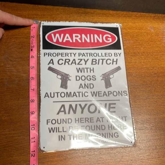 Funny Warning Sign. New - Picture 4 of 5